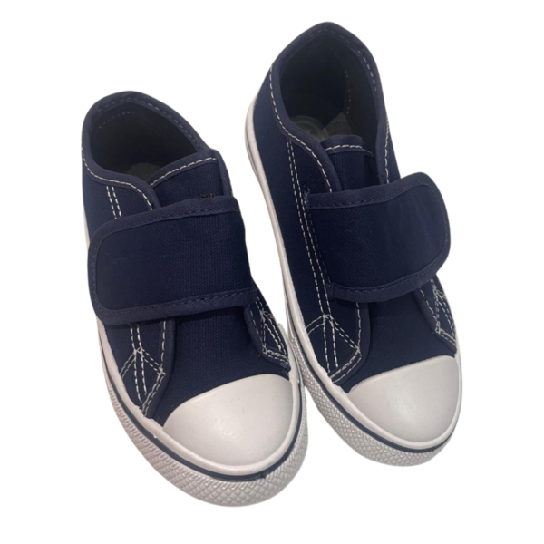 Tenis Azul Infantil com Velcro  - Escolar Rede Municipal SP - Imagem 2